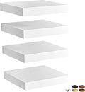 Fun Memories Rustic Floating Wall Shelves, Wall Mounted Wood Storage & Display by FunMemories