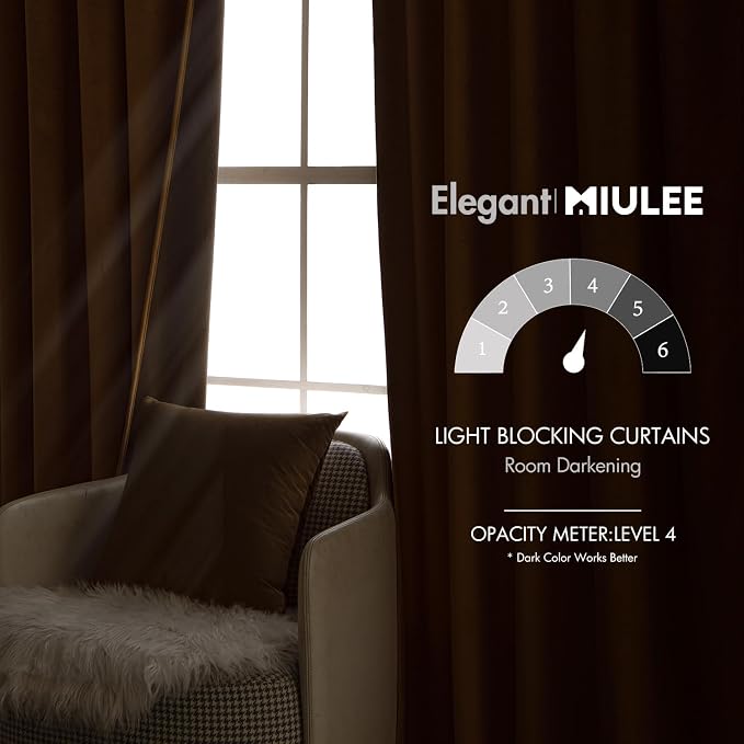 MIULEE Velvet Curtains 84 inches - Image 5