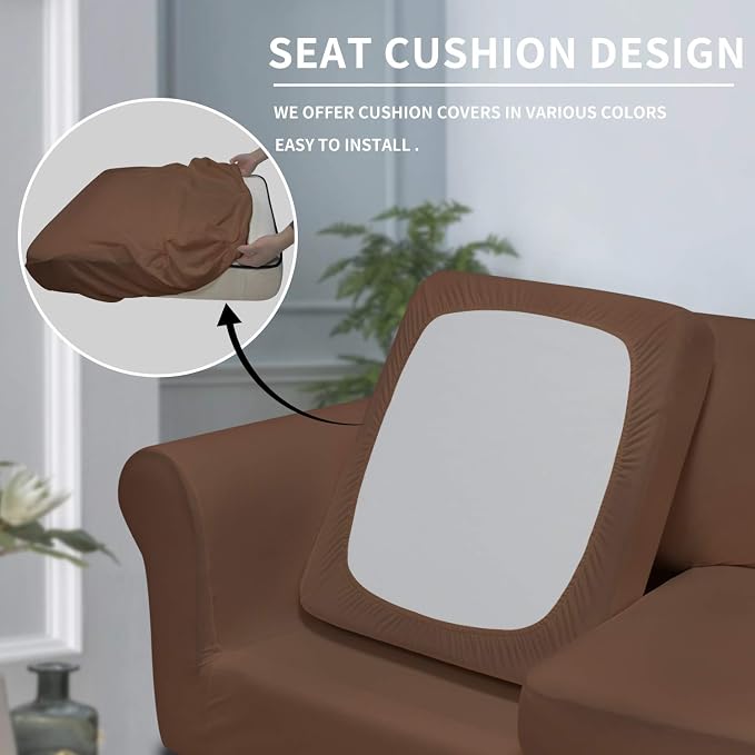 Easy-Going 3 Pieces Stretch Soft Couch Cover - Image 3