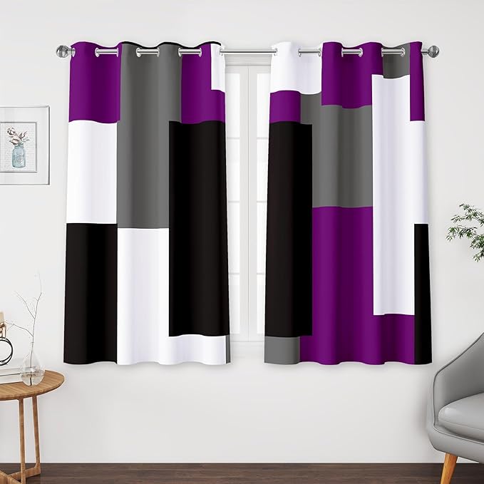 Tyrot Purple 100% Blackout Curtains by TyrotHomeDecor