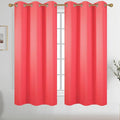 Diraysid Coral Grommet Blackout Curtains by Diraysid%2C+refresh+your+life