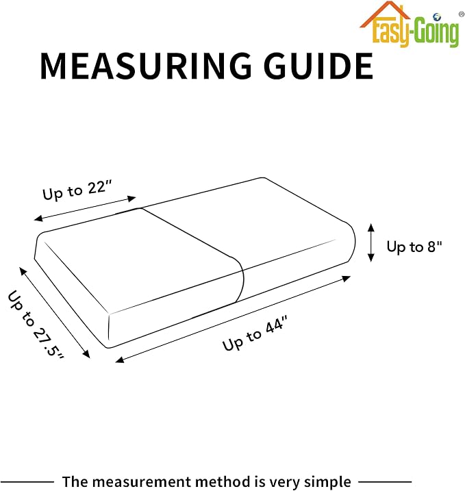 Easy-Going Waterproof Loveseat Cushion Covers, Non-Slip Leakproof Sofa Seat - Image 6