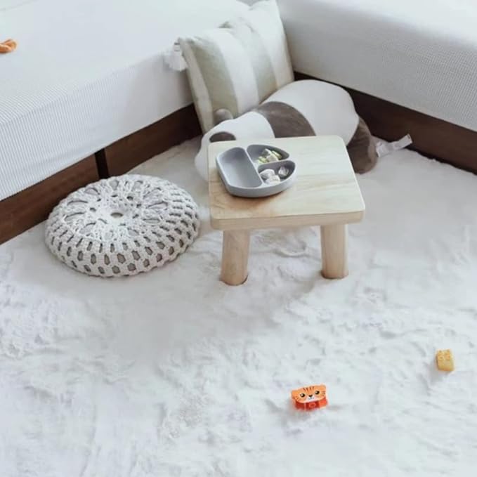 Ghouse Soft Faux Sheepskin Fur Rug 2x6 White Fluffy Bedside Rugs Plush Rug Shag - Image 5
