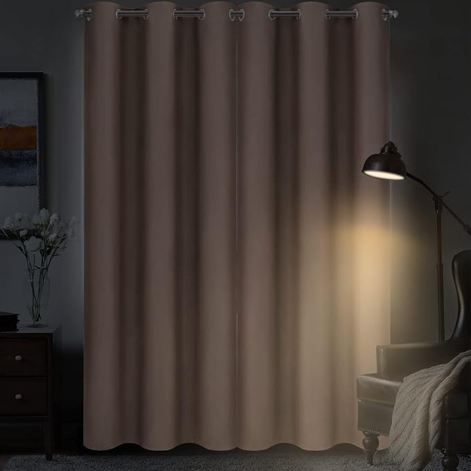 Diraysid Cappuccino Grommet Blackout Curtains - Image 7