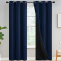 Yakamok Navy Blue Curtains 100% Blackout Curtains by Yakamok