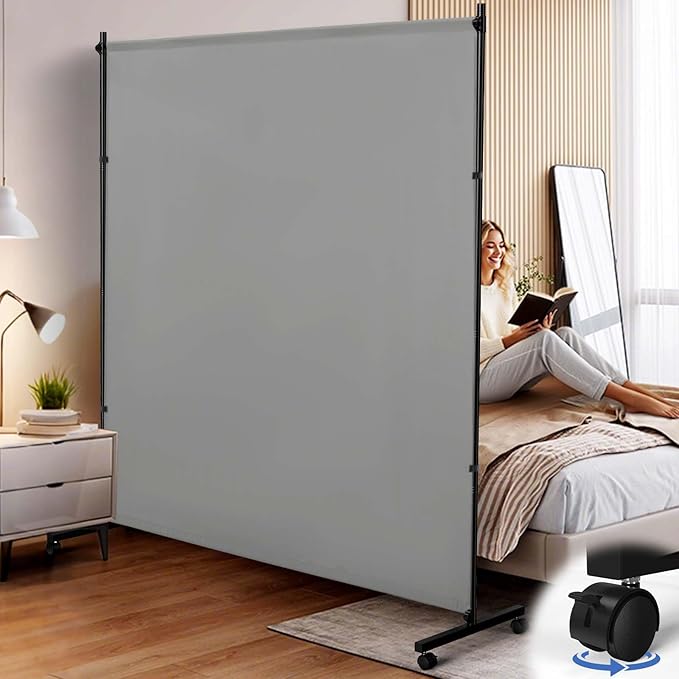 Room Divider, 73x75inch Large Privacy Screen by Unknown