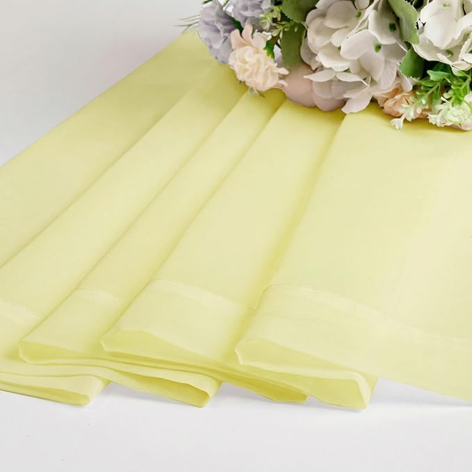 OWENIE Sheer Curtains 90 inches Long 2 Panels Set - Image 7