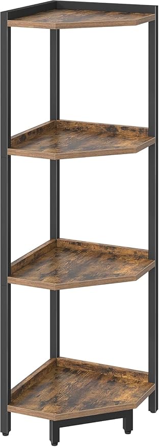 Hzuaneri Corner Shelf Stand, Corner Bookshelf, Storage Standing Shelf Unit - Image 7