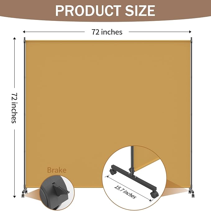 Single Panel Room Divider/Privacy Screen - Image 2