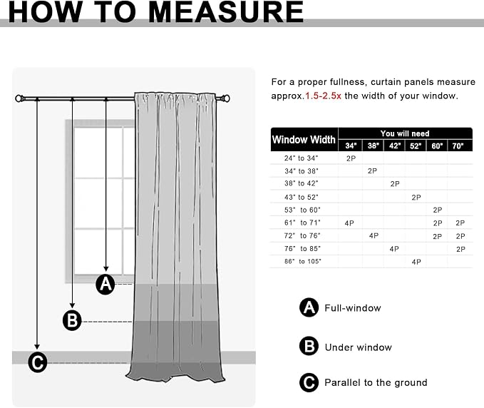 JIUZHEN Blackout Curtains for Bedroom - Image 8