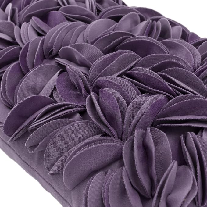 KINGROSE Hand Crafted Stereo Flower Throw Pillow Cover Rectangular Cushion - Image 3