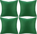 Thmyo 4-Pack 100% Cotton Comfortable Solid Decorative Throw Pillow Case Square by Thmyo