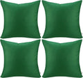 Thmyo 4-Pack 100% Cotton Comfortable Solid Decorative Throw Pillow Case Square by Thmyo