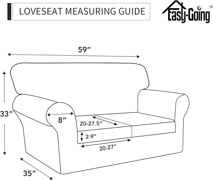 Easy-Going 3 Pieces Stretch Soft Couch Cover - Image 6