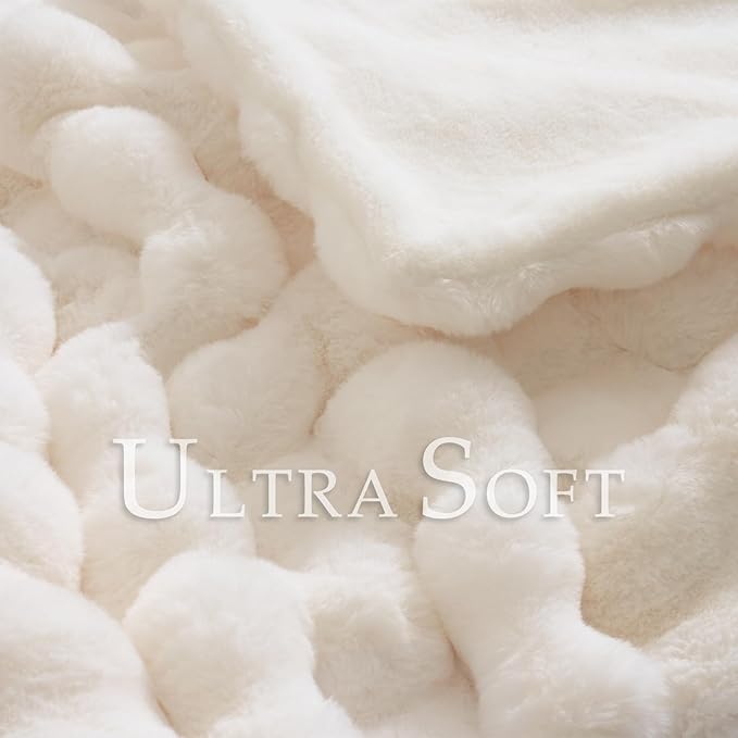 BENVWE Faux Fur Throw Blanket for Couch Bed - Image 3