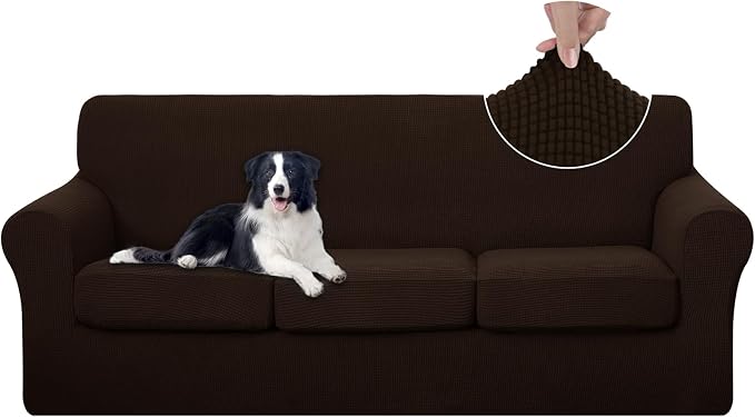 U-NICE HOME 4 Pieces Stretch Couch Cover Sofa Cover Washable Sofa Slipcover by U-NICEHOME