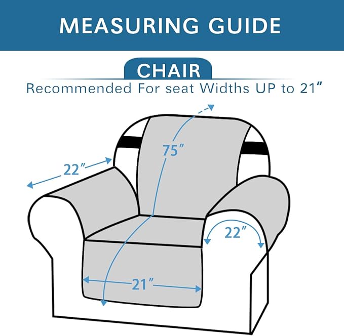 H.VERSAILTEX Chair Slipcover Reversible Chair Cover - Image 2