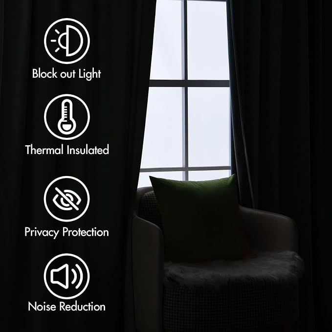 MIULEE Velvet Curtains 90 inches - Image 5