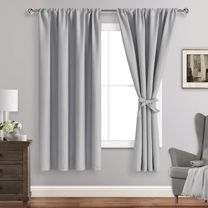 JIUZHEN Blackout Curtains for Bedroom– Thermal Insulated, Noise Reducing Room by JIUZHEN