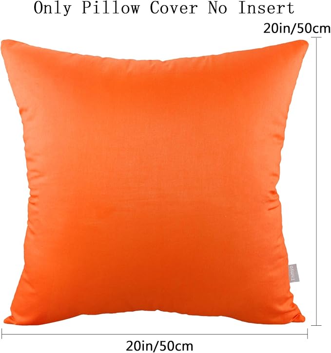 Thmyo 4-Pack 100% Cotton Comfortable Solid Decorative Throw Pillow Case Square - Image 8