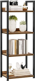 NUMENN Narrow Bookshelf, 4 Tier Bookshelves, Home Office Bookcase Shelf Storage by NUMENN
