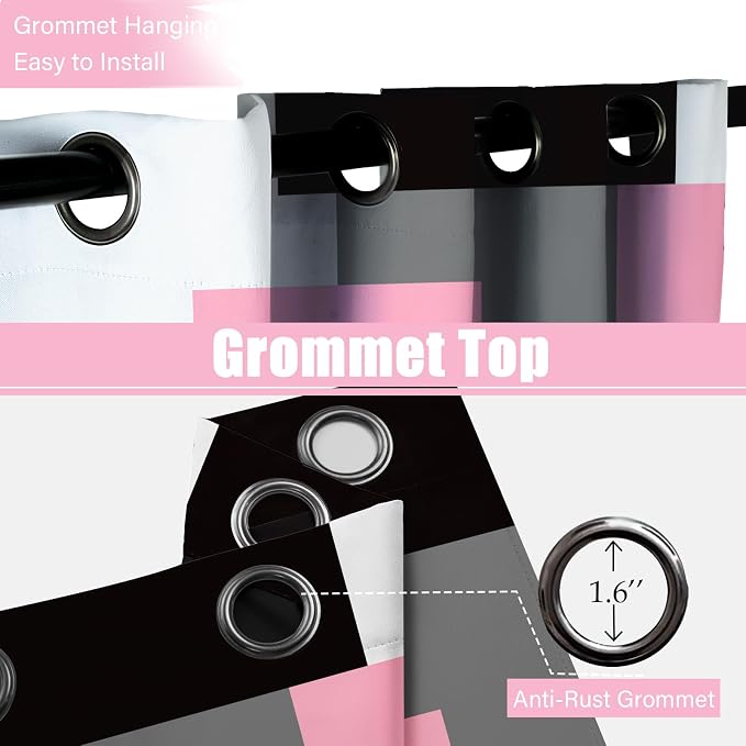 Tyrot Pink 100% Blackout Curtains - Image 7