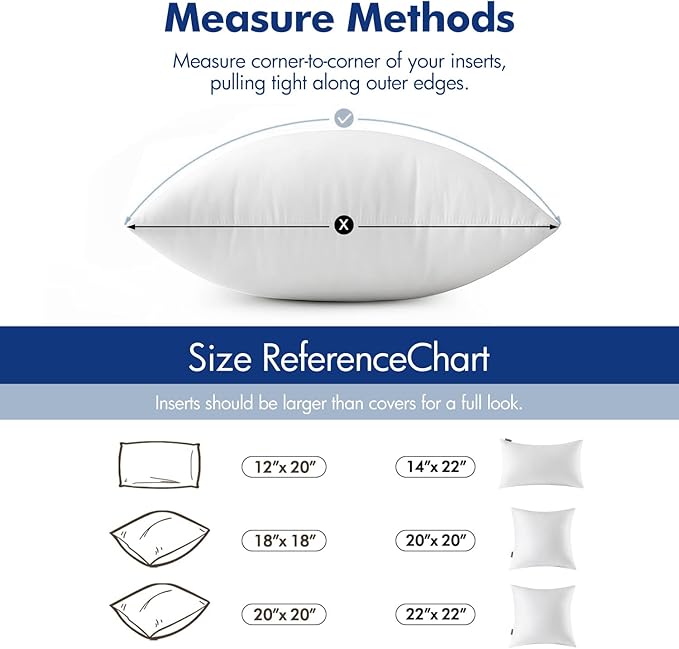 MIULEE 30x30 Euro Pillow Insert -Decorative Throw Pillow - Image 7