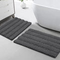 Turquoize Chenille Bathroom Rugs Set Non-Slip Bath Mats by Turquoize