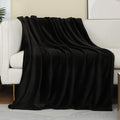 JIAHANNHA Black Throw Blanket Fleece Blanket Throw Size, Super Soft Cozy Plush by JIAHANNHA