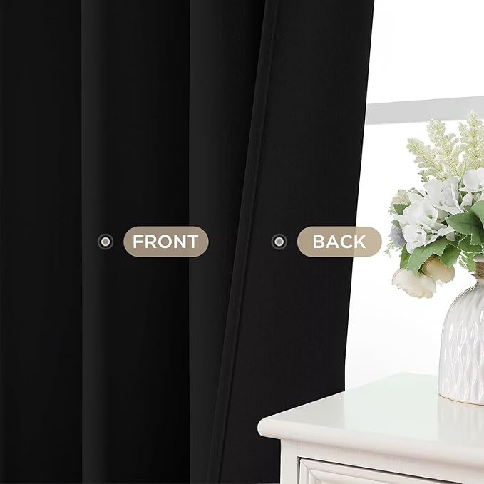 Joydeco Blackout Curtains for Bedroom 95 Inch, Noise Reducing Energy Saving - Image 9