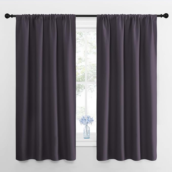 NICETOWN Kitchen Curtains, Short Blackout Drapes, Thermal Insulated Blackout by NICETOWN