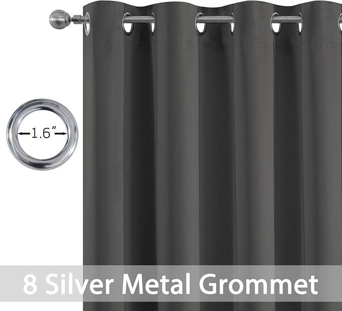 Yakamok 108 Inch Long Blackout Curtains - Image 2