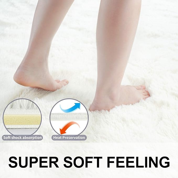 Merelax Soft Modern Indoor Shaggy Area Rug - Image 5