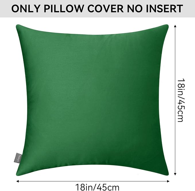Thmyo 4-Pack 100% Cotton Comfortable Solid Decorative Throw Pillow Case Square - Image 6