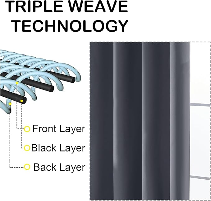 OVZME Extra Long 10 FT Blackout Curtains - Image 3