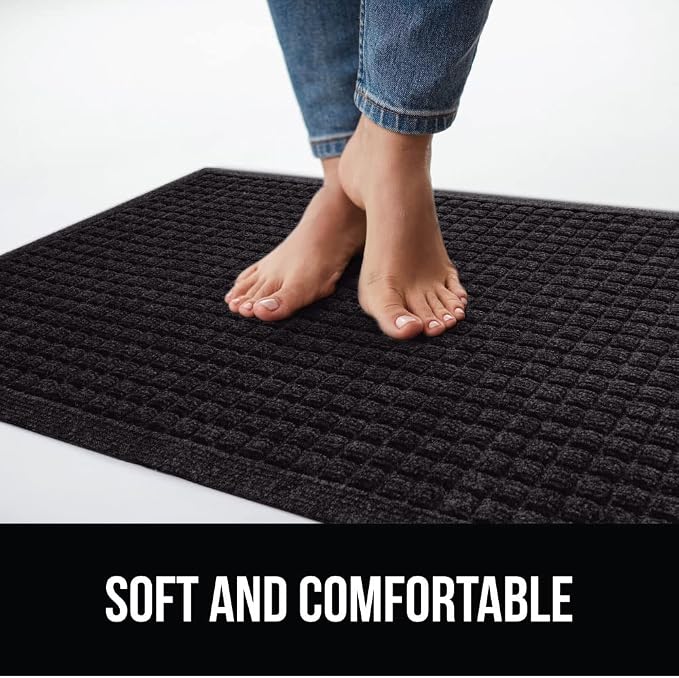 GORILLA GRIP® Ultra Absorbent Front Door Mat Outside Entrance 35x23, Traps Dirt - Image 7