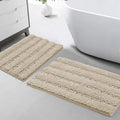 Turquoize Chenille Bathroom Rugs Set Non-Slip Bath Mats Extra Soft and by Turquoize