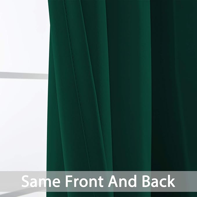 Yakamok Dark Green Blackout Curtains - Image 5