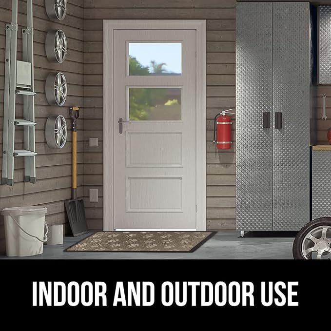 GORILLA GRIP 100% Waterproof All-Season WeatherMAX Doormat, US Designed Natural - Image 9