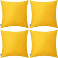 4-Pack 100% Cotton Comfortable Solid Decorative Throw Pillow Case, Thmyo Square by Thmyo