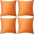 Thmyo 4-Pack 100% Cotton Comfortable Solid Decorative Throw Pillow Cases Square by Thmyo