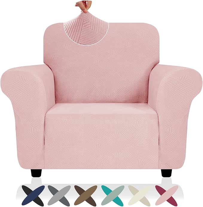 ZNSAYOTX Chair Cover with Arms, New Striped Sofa Chair Covers by ZNSAYOTX