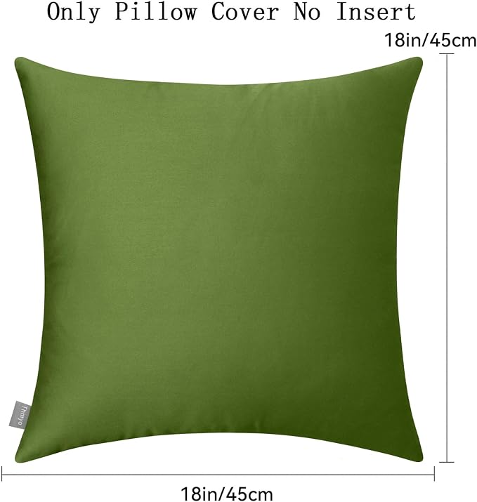 Thmyo 4-Pack 100% Cotton Comfortable Solid Decorative Throw Pillow Case - Image 6