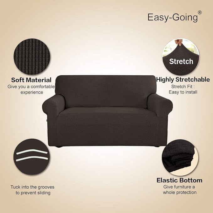 Easy-Going Stretch Loveseat Slipcover 1-Piece Sofa Cover Furniture Protector - Image 3