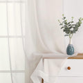 OWENIE Sheer Curtains Ivory 144 inch Extra Long, Elegant and Airy Drapes by OWENIE