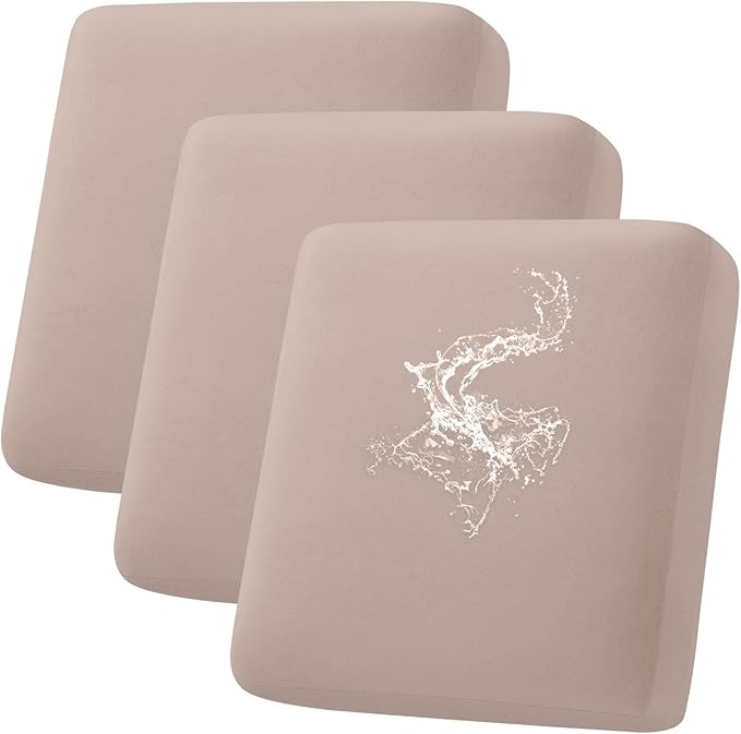 hyha Waterproof Couch Cushion Covers, Stretch Sofa Couch Seat Slipcover by hyha