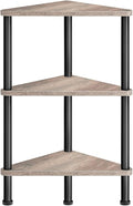 HOOBRO Corner Shelf Stand, Industrial 3-Tier Wall Corner Bookshelf by HOOBRO