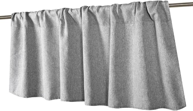Jola's House 2 Pack Burlap Window Curtain Valances Farmhouse Style Window - Image 6