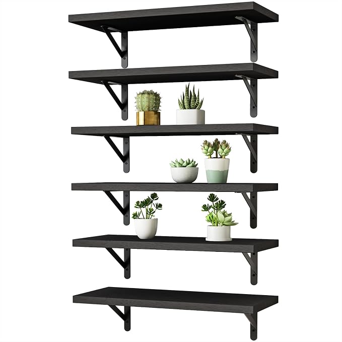 YGEOMER Wall Shelves for Bedroom, 16.5 Inch Floating Shelves for Wall, Shelves by YGEOMER