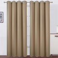 LEMOMO Blackout Curtains 66 x 84 inch/Natural Curtains Set of 2 Panels/Thermal by Lemomo